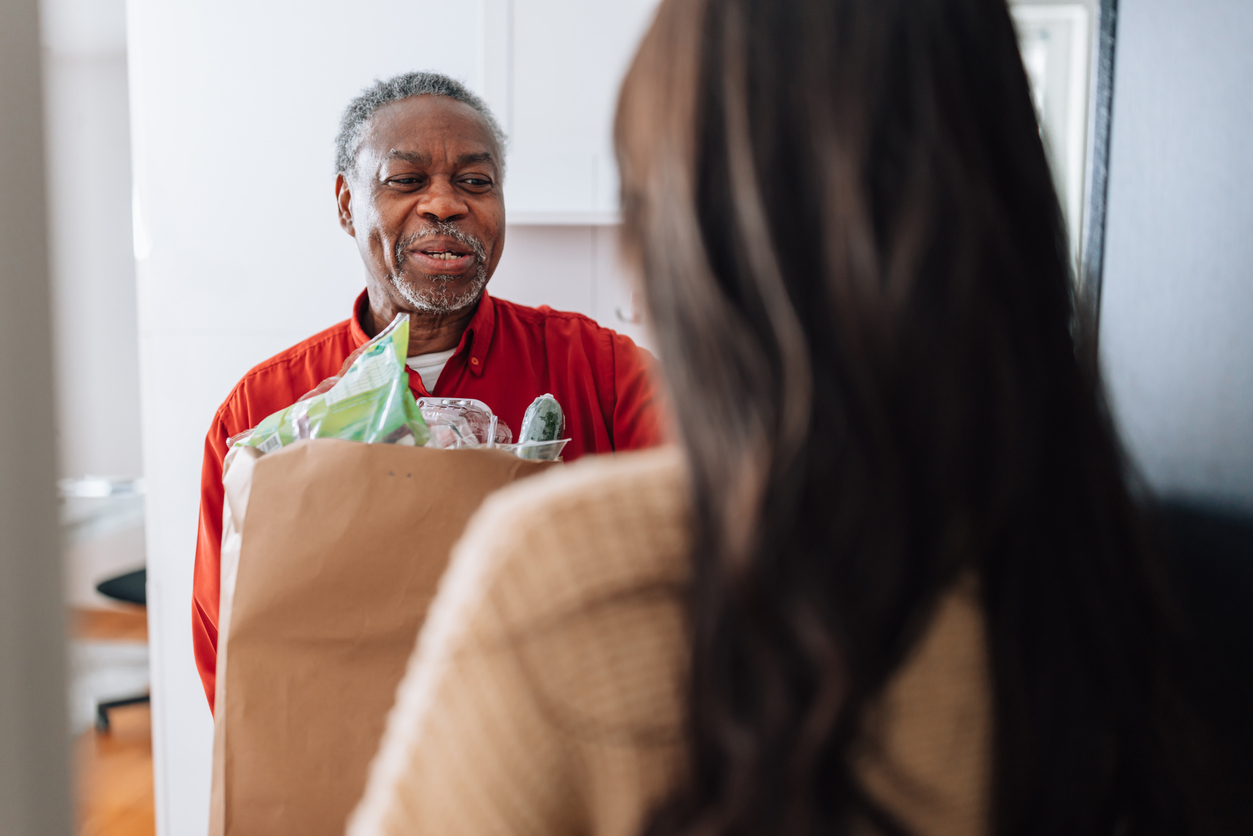Groceries coordinated and delivered ahead of the visit