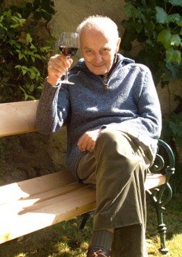 Elderly Man with a Glass of Wine